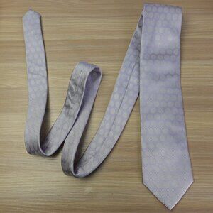 Gianni Neck Tie Mens Purple Solid Silk Luxury Dress Groom Atomic Circle‎ ITALY